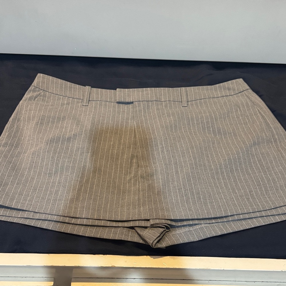 Steve Madden Women's Gray Pinstripe Shorts